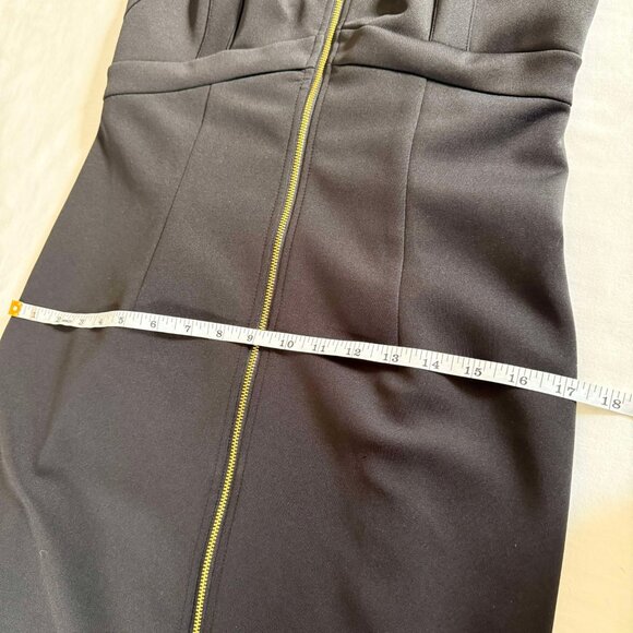 Calvin Klein Zip -Black Sleeveless  Front Sheath Dress - - Picture 9 of 10